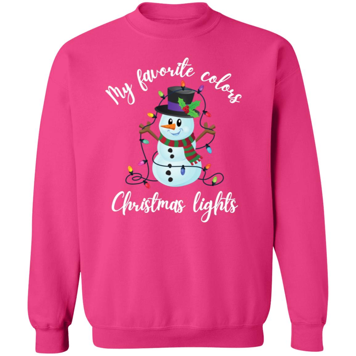 My Favorite Colors Snowman Soft Unisex Sweatshirt