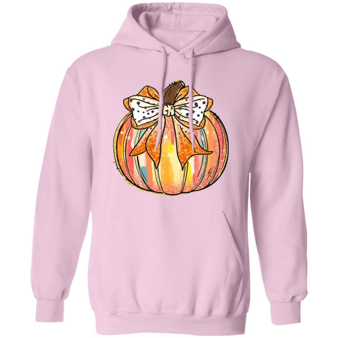 Fall Bow Pumpkin Unisex Hoodie Halloween Pumpkin Graphic Pullover Thanksgiving Cute Autumn Thankful Pullover Hoodie