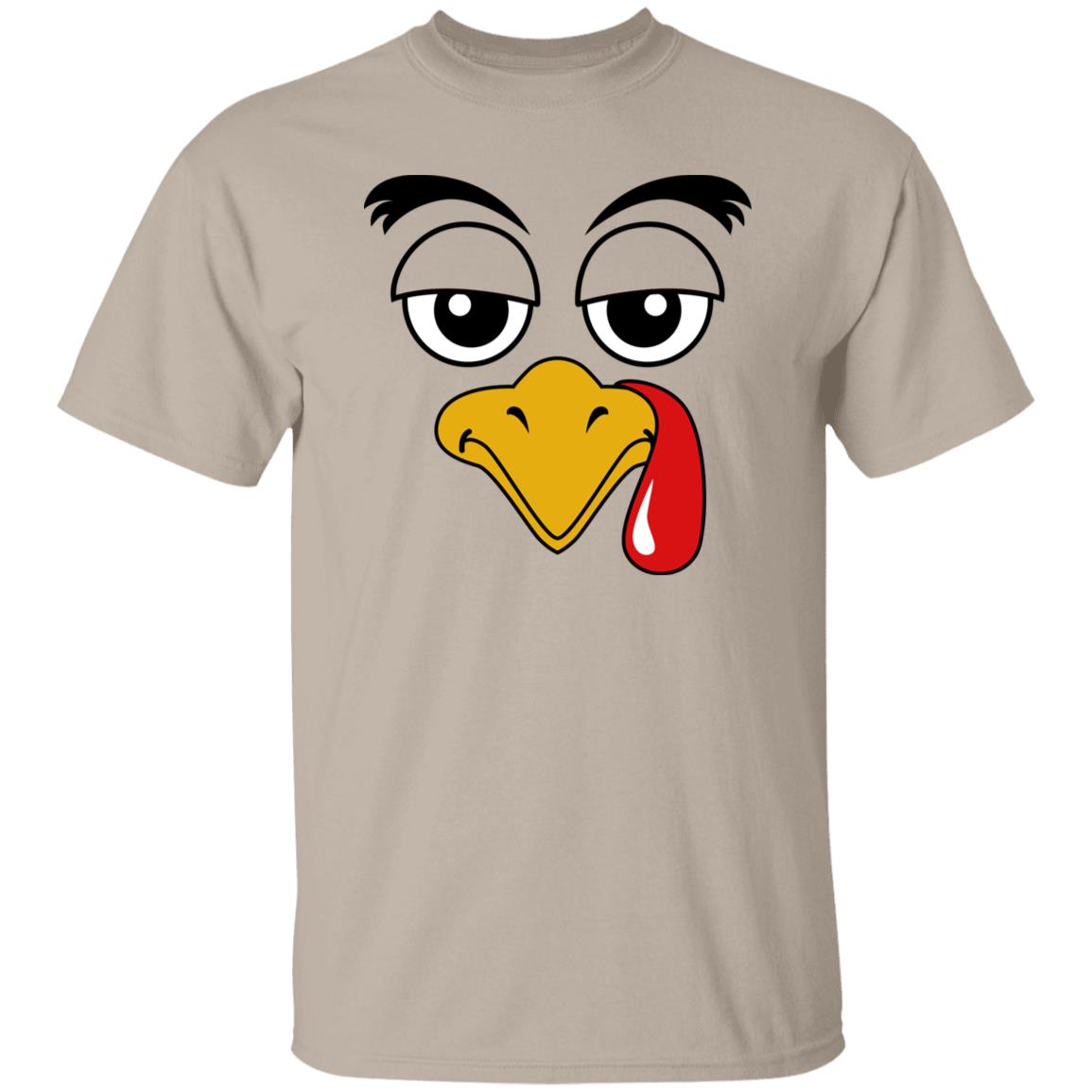 Thanksgiving Turkey Face Costume Funny Unsex T-Shirt