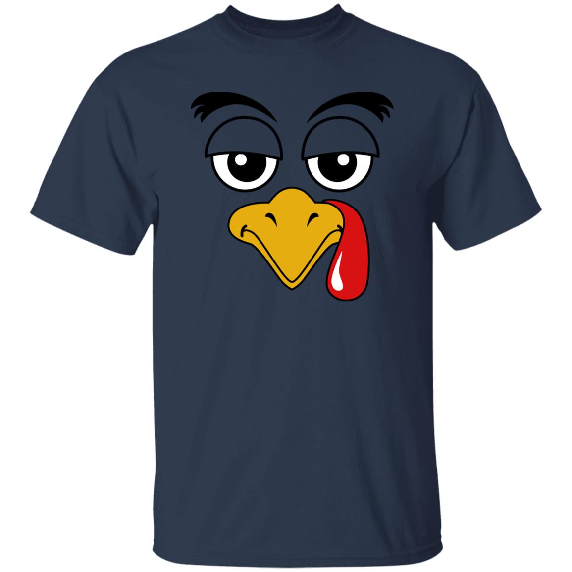 Thanksgiving Turkey Face Costume Funny Unsex T-Shirt