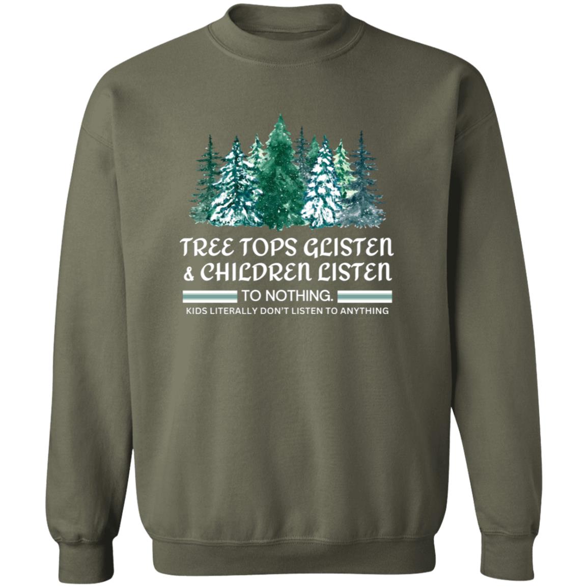 Tree Top Glisten Soft Unisex Pullover Sweatshirt