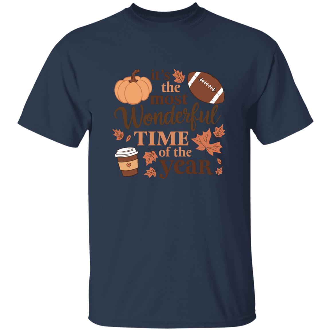 It's The Most Wonderful Time Of The Year Funny Men Women Thanksgiving Football T-Shirt