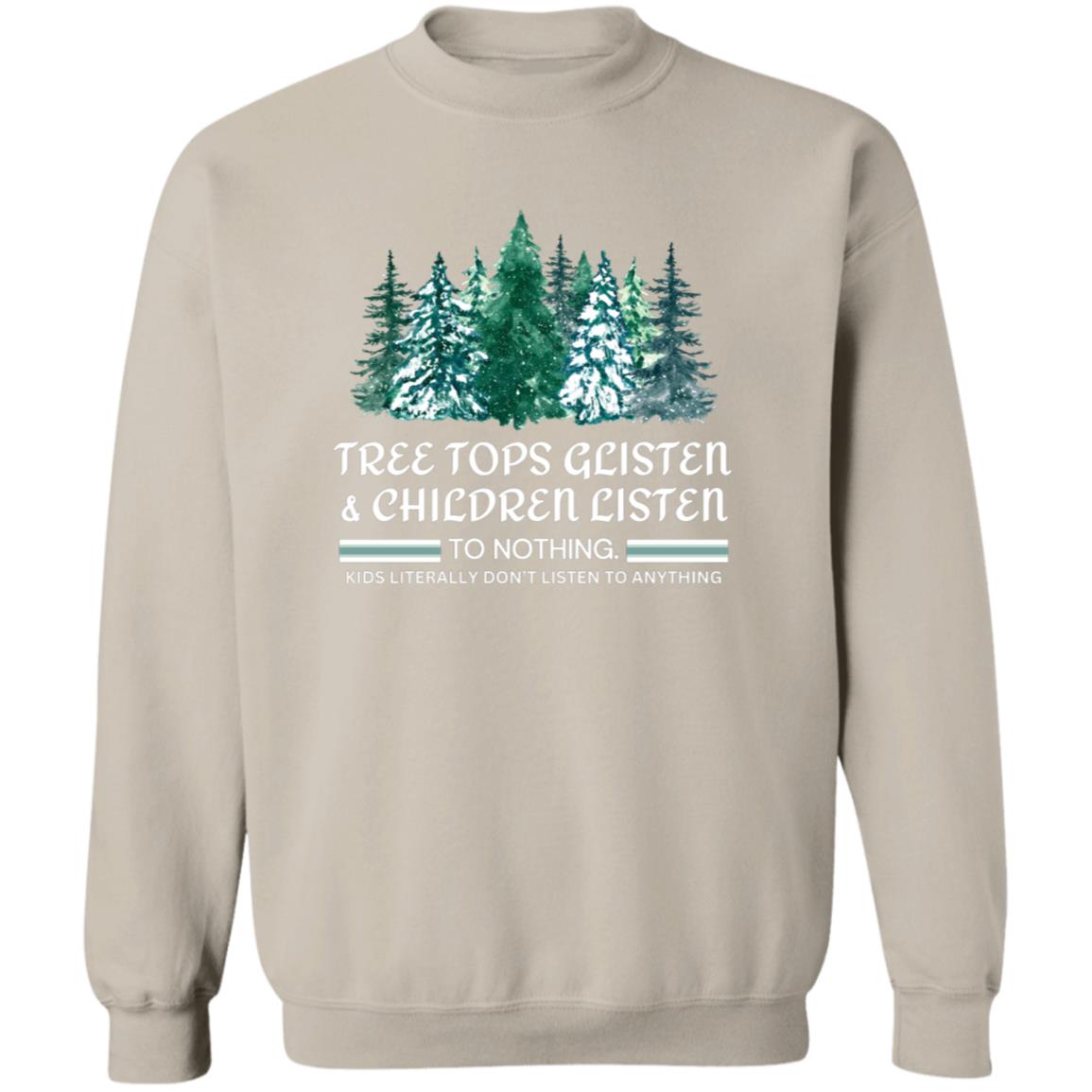 Tree Top Glisten Soft Unisex Pullover Sweatshirt