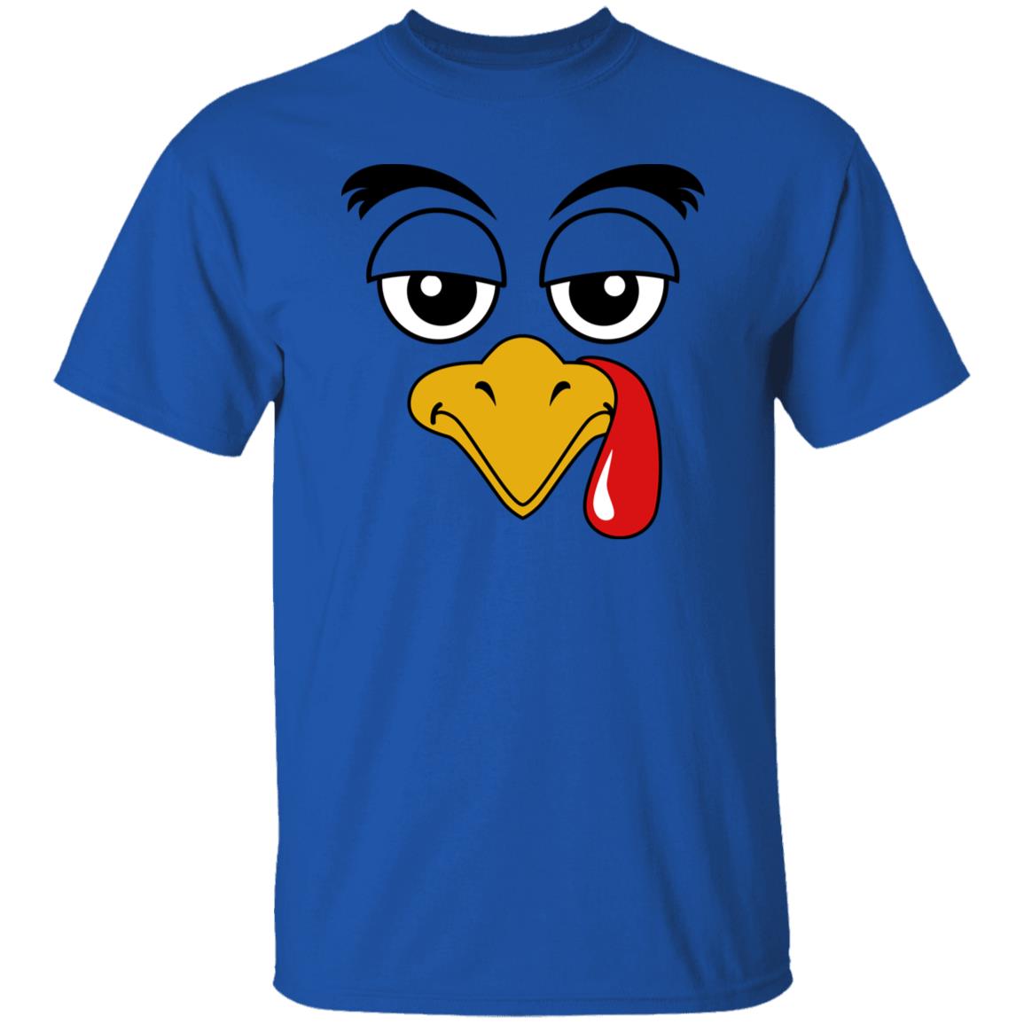 Thanksgiving Turkey Face Costume Funny Unsex T-Shirt