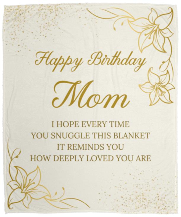 Birthday Gifts for Mom, Mom Birthday Gifts from Daughter, Moms Birthday Gift Ideas, Mothers Birthday Gifts from Son, Unique Gifts for Mom Birthday, Mom Gift Fleece Blanket