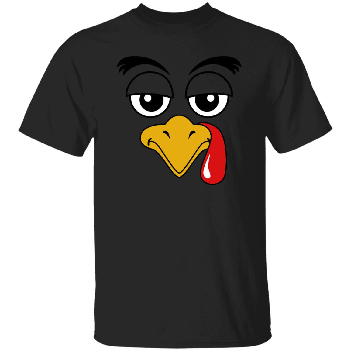 Thanksgiving Turkey Face Costume Funny Unsex T-Shirt