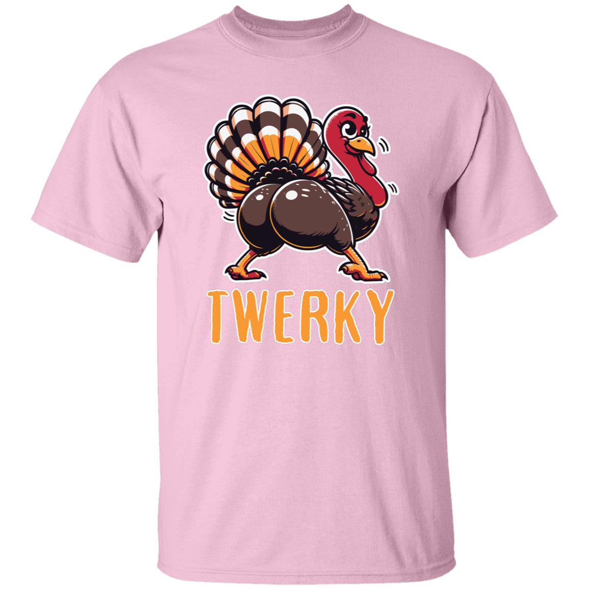 Funny Thanksgiving Twerky Thanksgiving Turkey Twerking Turkey Unisex T-Shirt