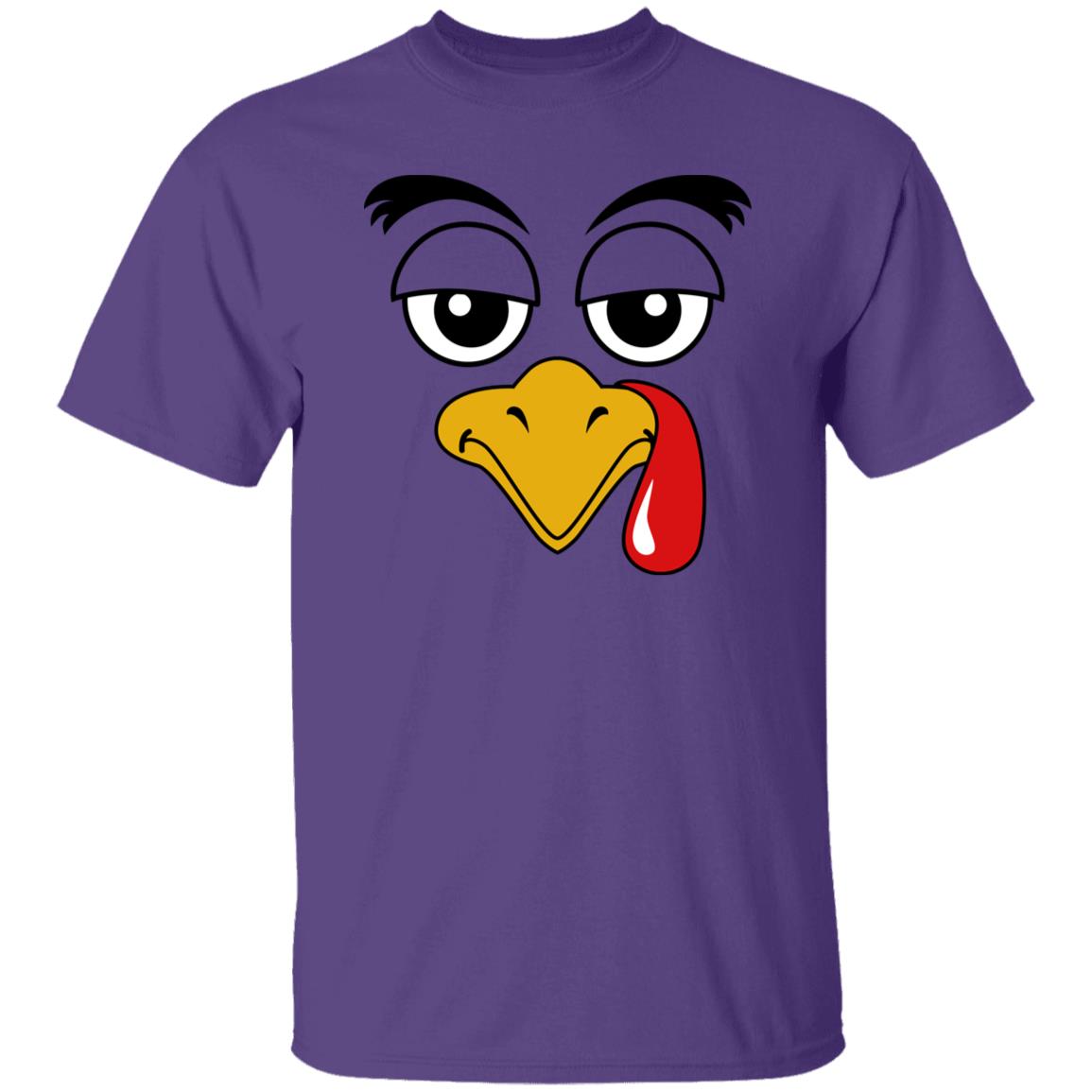 Thanksgiving Turkey Face Costume Funny Unsex T-Shirt