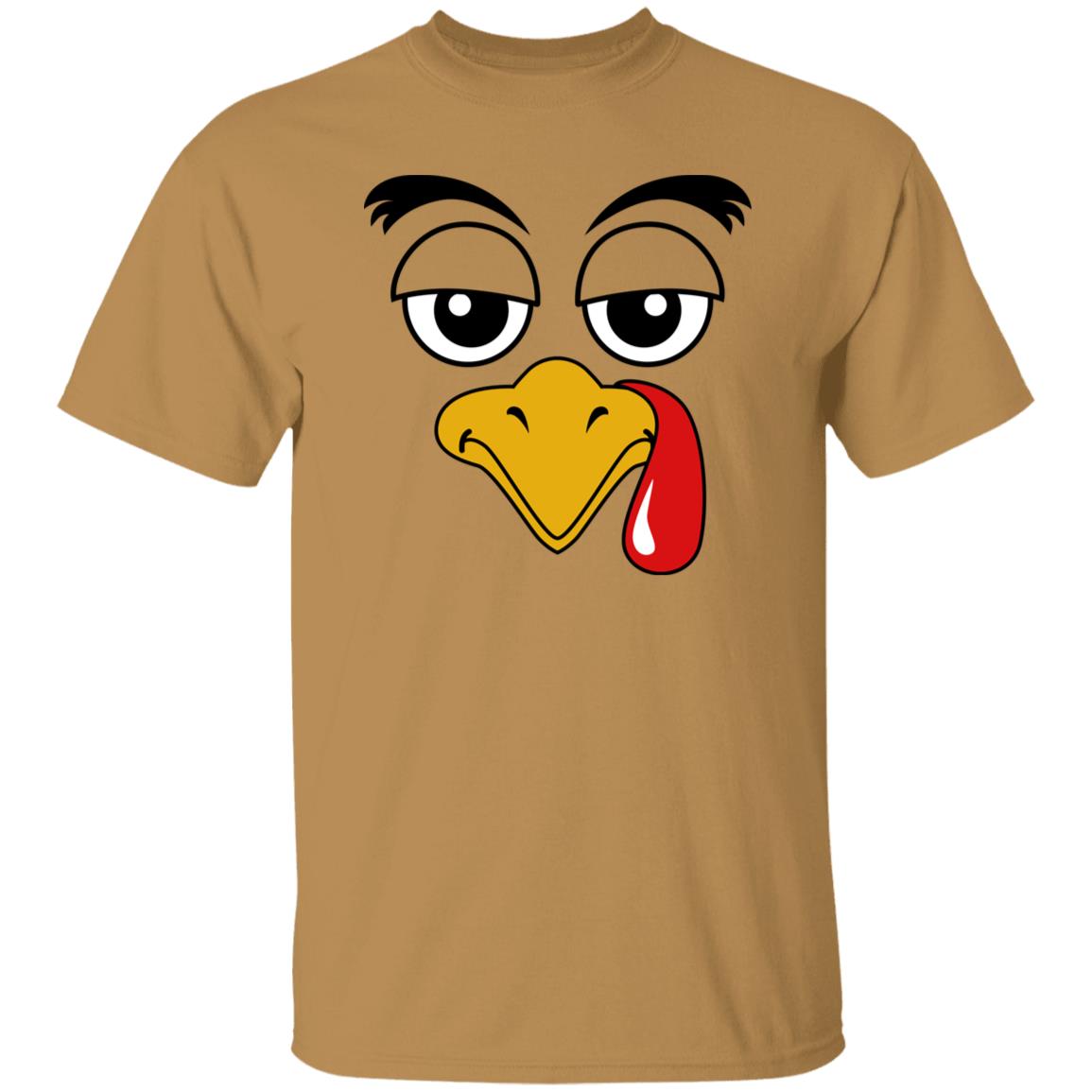 Thanksgiving Turkey Face Costume Funny Unsex T-Shirt