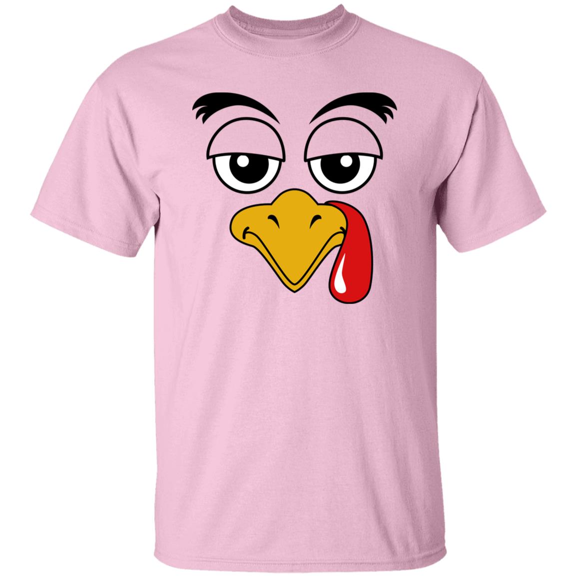 Thanksgiving Turkey Face Costume Funny Unsex T-Shirt