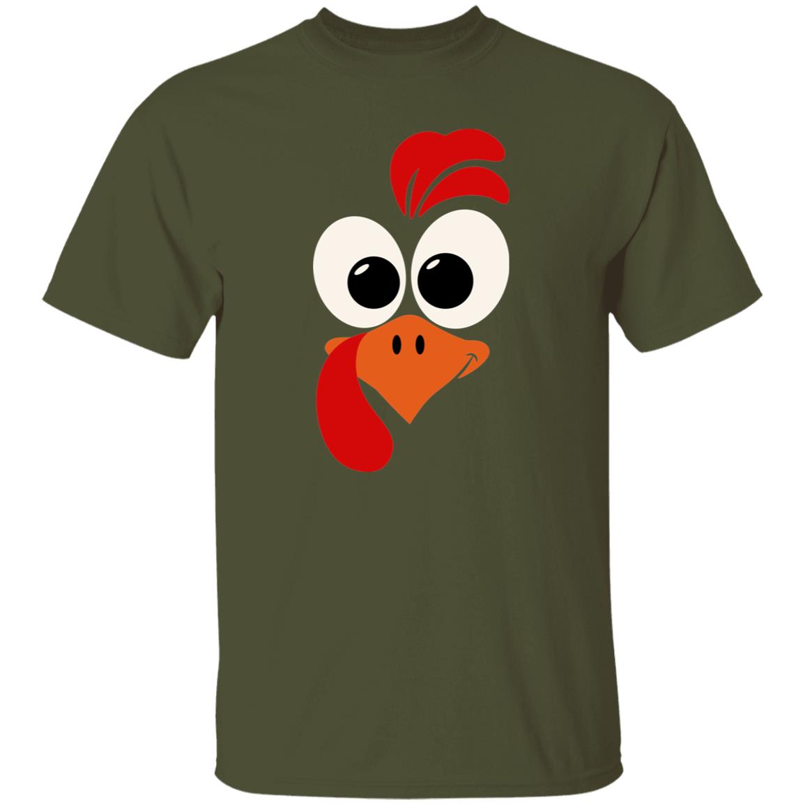 Thanksgiving Turkey Face Costume Funny Unsex T-Shirt