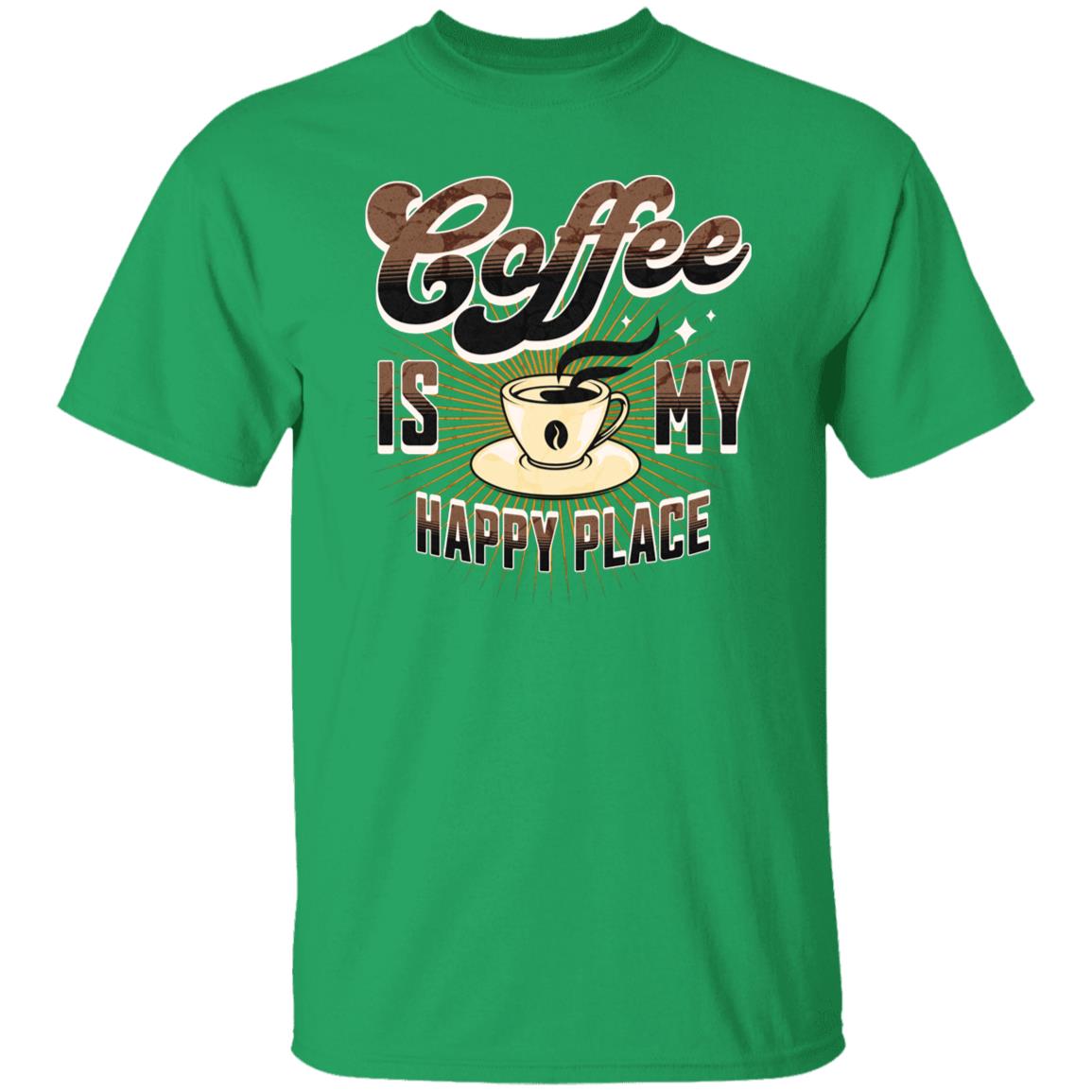 Coffee Is My Happy Place Funny Novelty Unisex T-Shirt