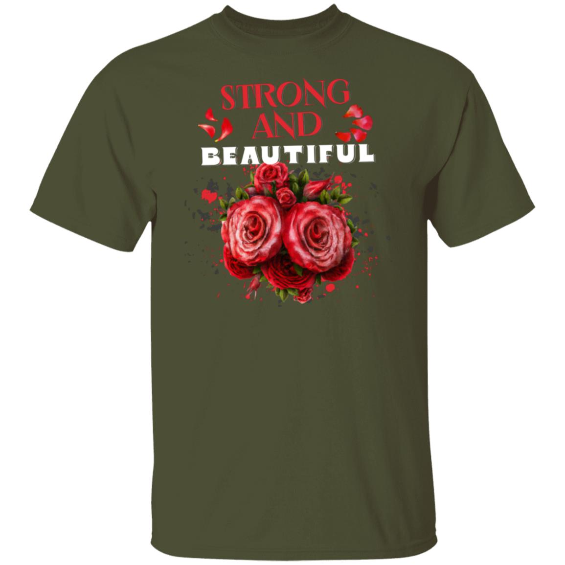 Strong And Beautiful Rose Novelty T-Shirt