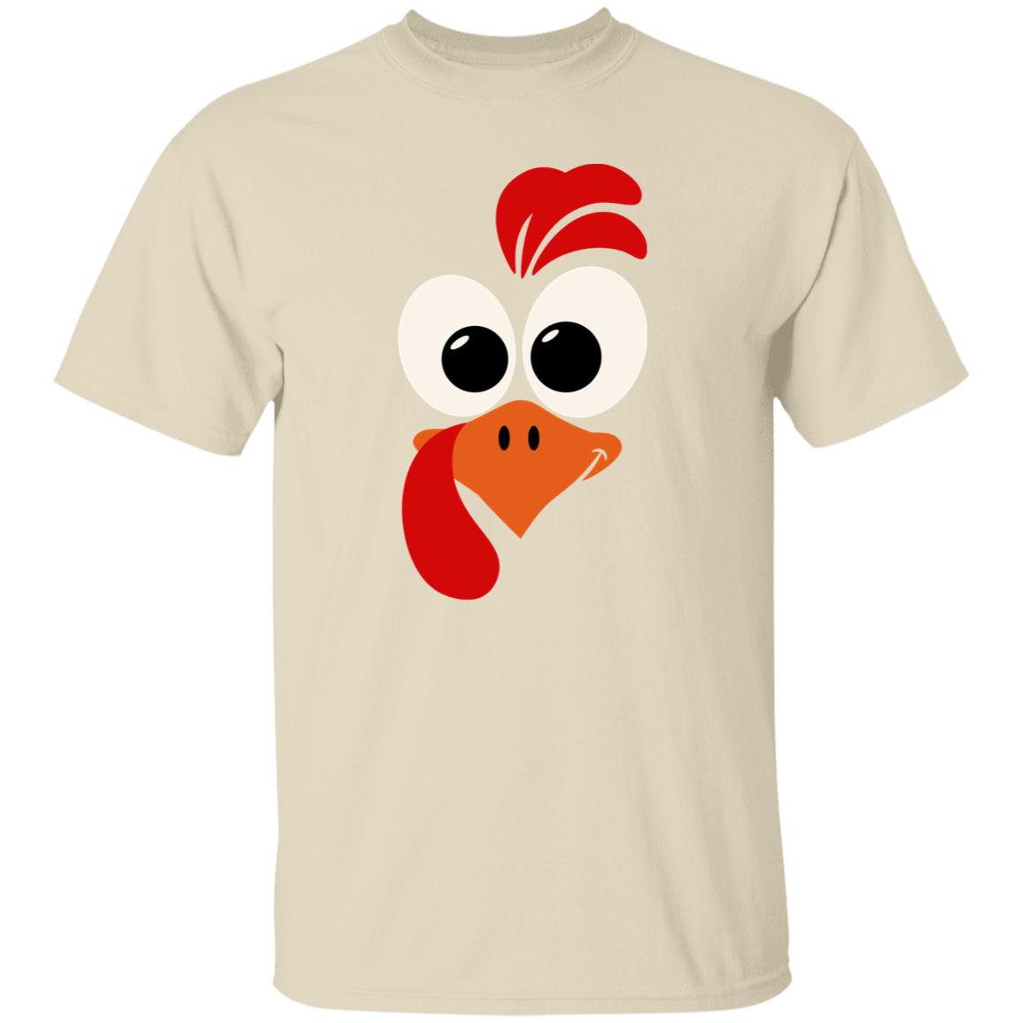 Thanksgiving Turkey Face Costume Funny Unsex T-Shirt