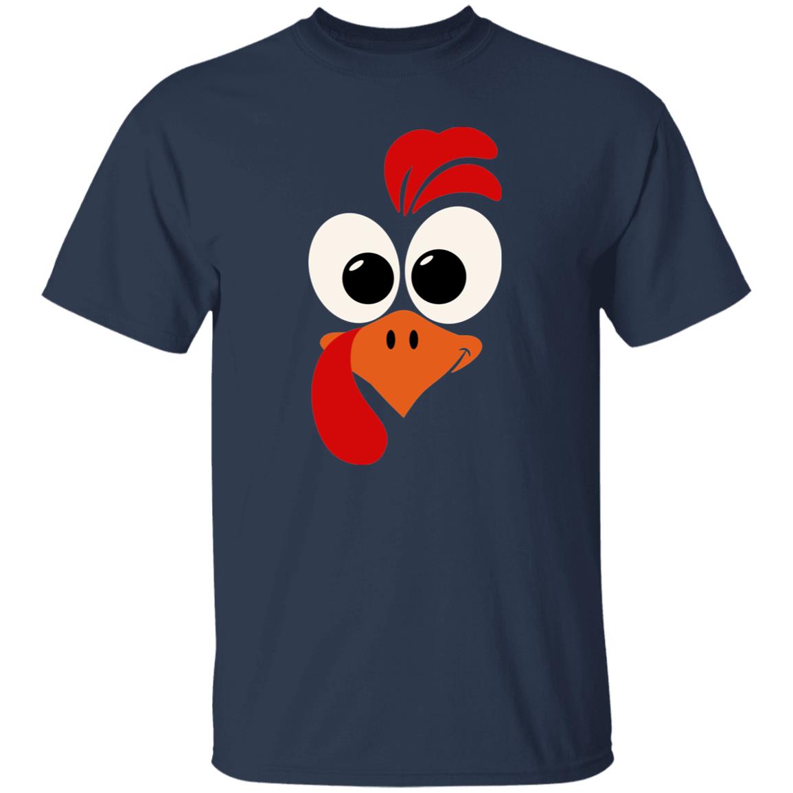 Thanksgiving Turkey Face Costume Funny Unsex T-Shirt