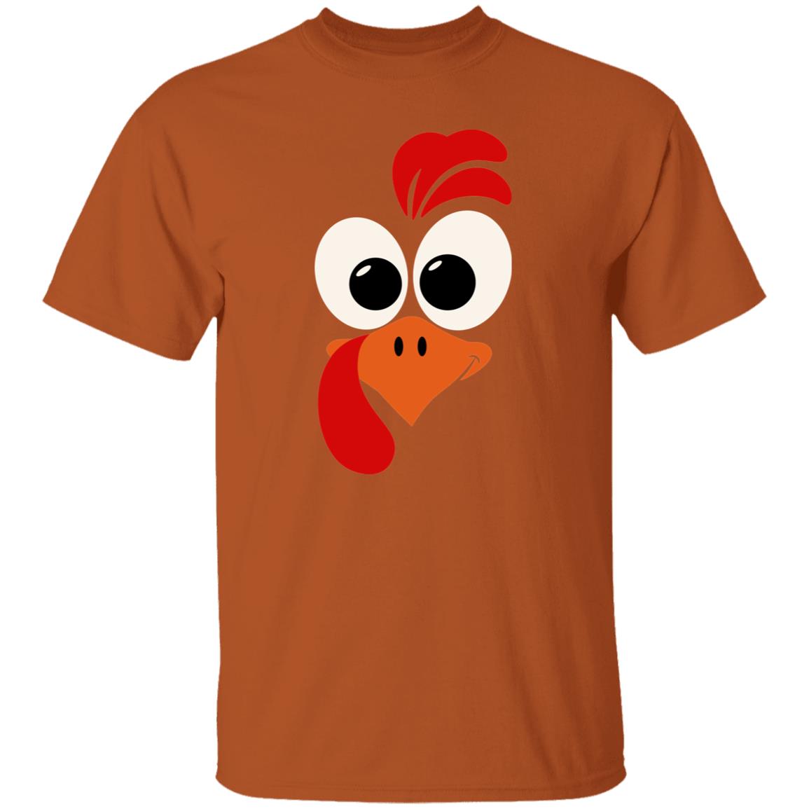 Thanksgiving Turkey Face Costume Funny Unsex T-Shirt