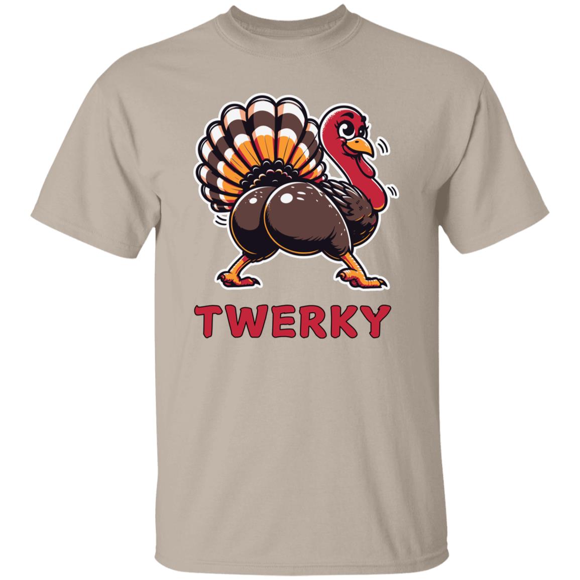 Funny Thanksgiving Twerky Thanksgiving Turkey Twerking Turkey Unisex T-Shirt