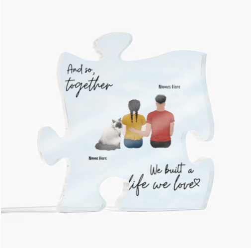 Personalize Message Acrylic Puzzle