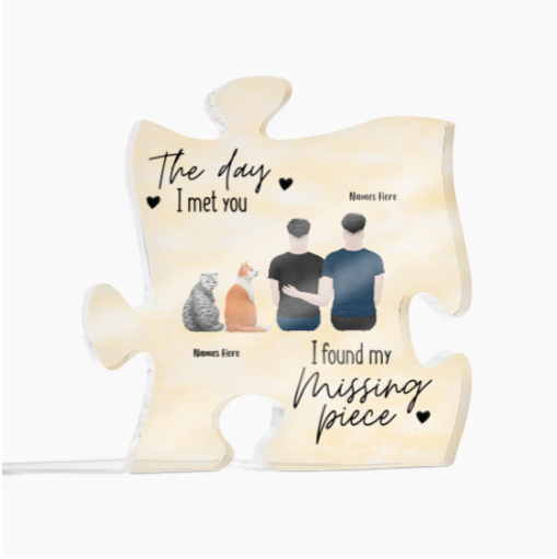 Personalize Message Acrylic Puzzle