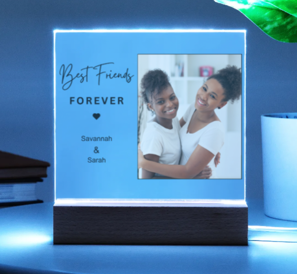 Best Friend Personalized Acrylic Square Plaque