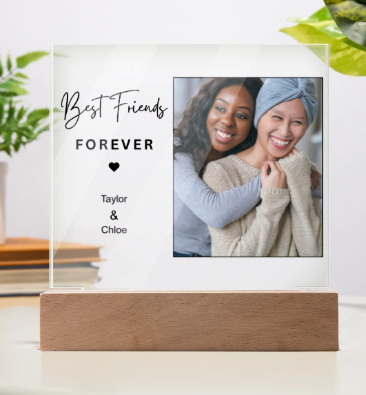 Best Friend Personalized Acrylic Square Plaque