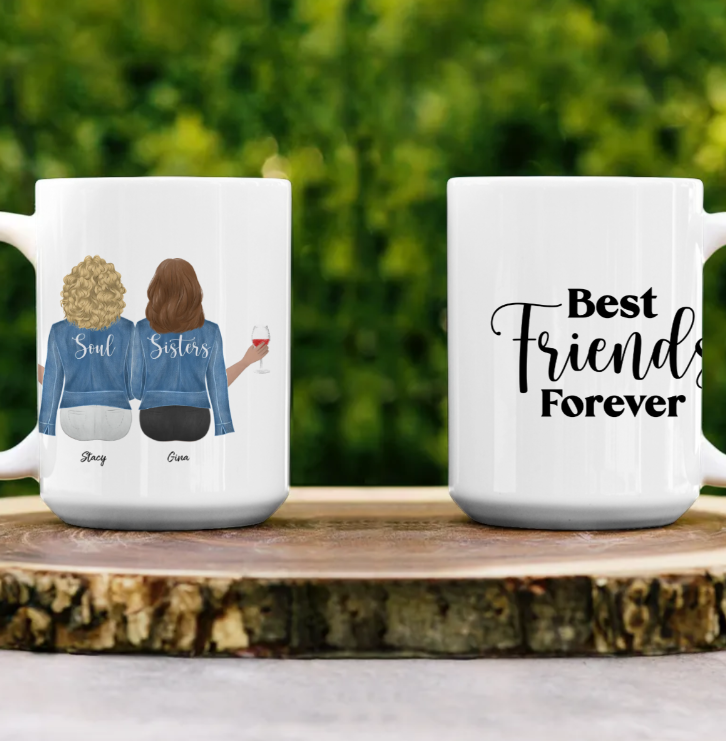 Best Friends 15oz. Ceramic Mug