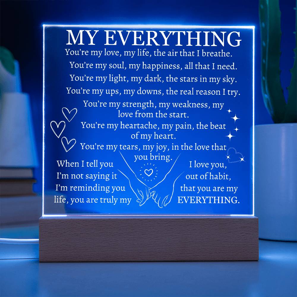 My Everything LED Night Light