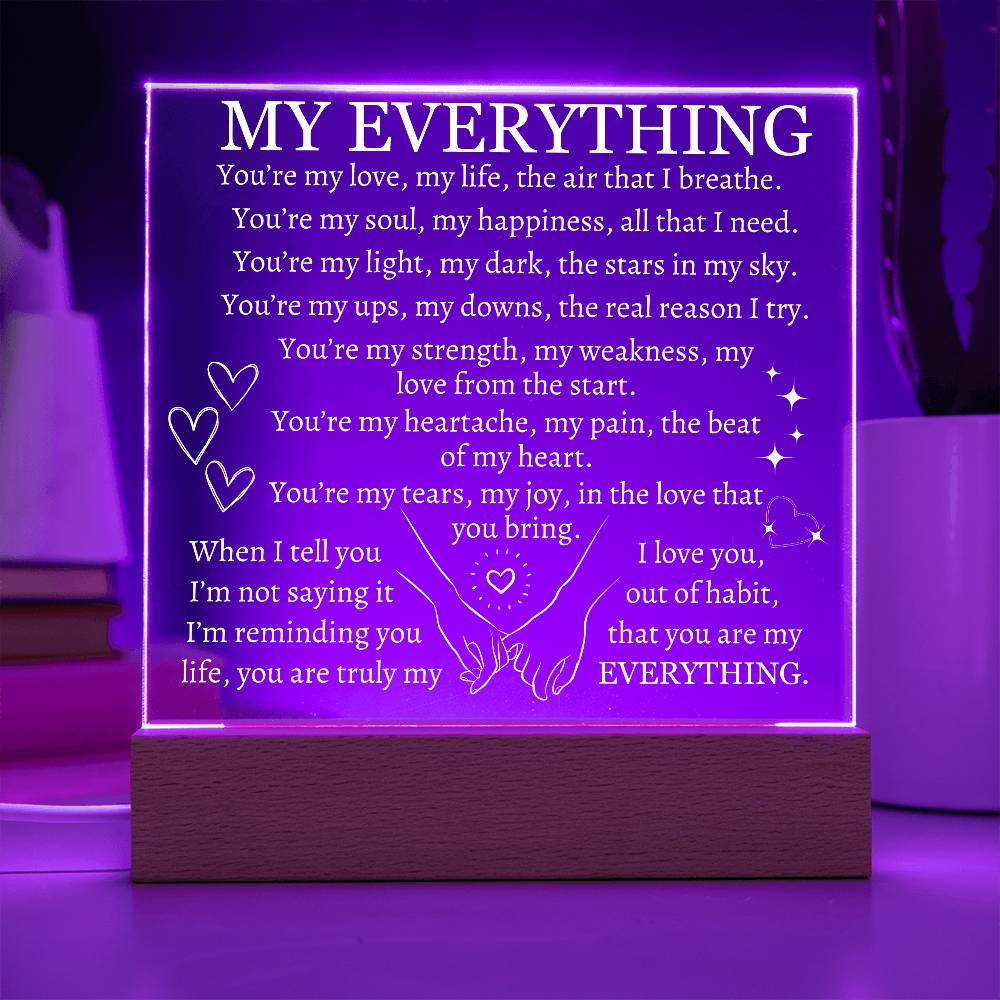 My Everything LED Night Light