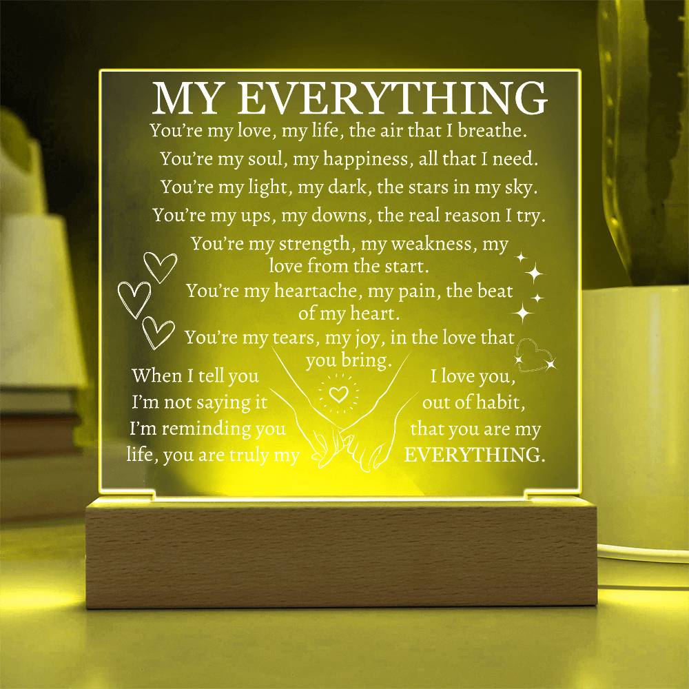 My Everything LED Night Light