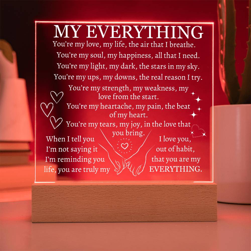 My Everything LED Night Light