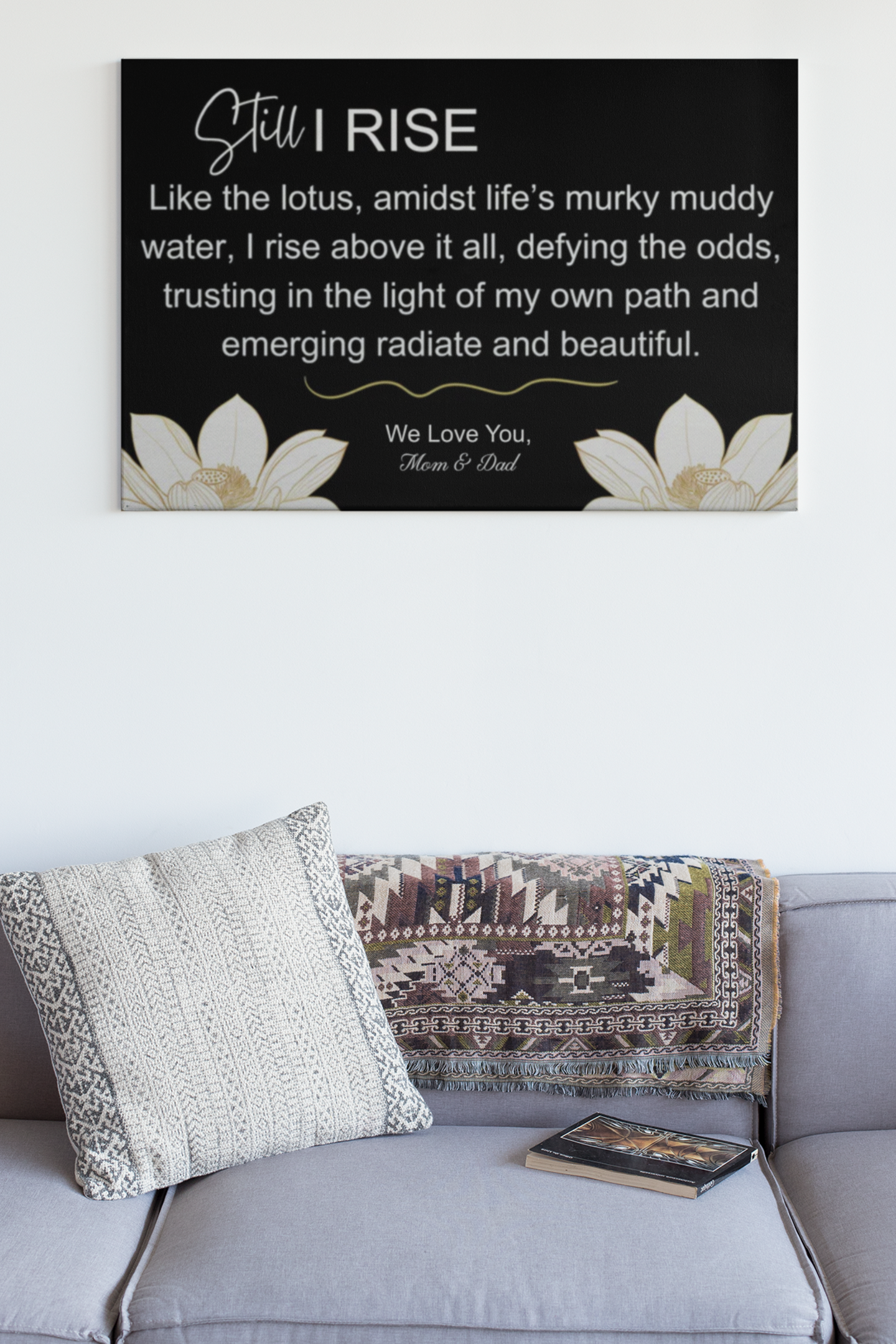 Still I Rise Canvas with Personalize Message