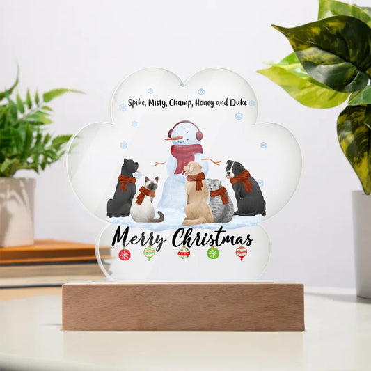 Personalize Dog and Cat Acrylic Paw Plaque