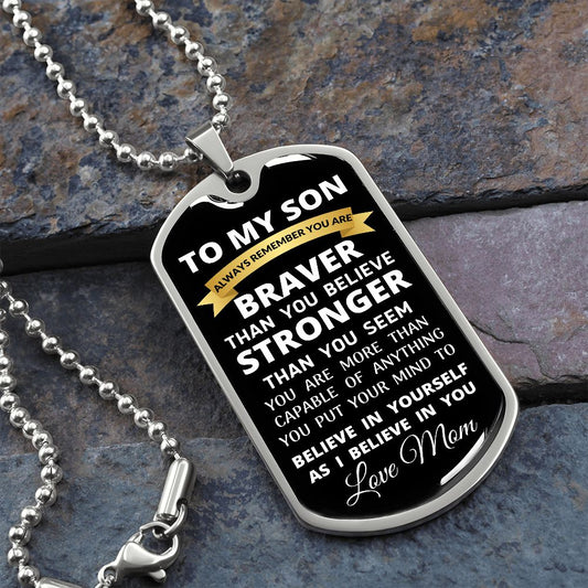 To My Son / Dog Tag