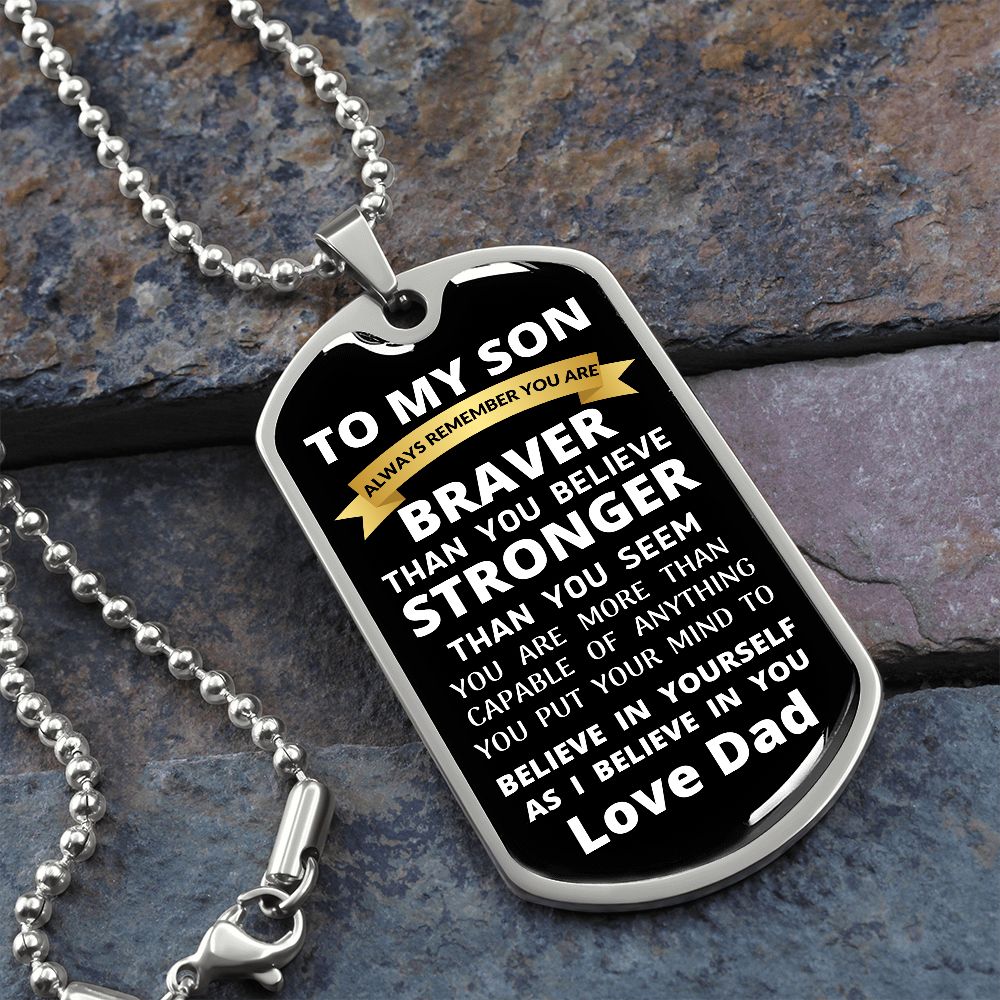 To My Son / Dog Tag