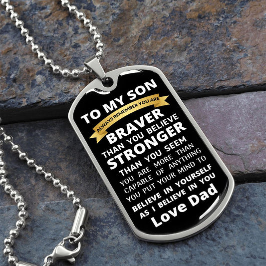 To My Son / Dog Tag