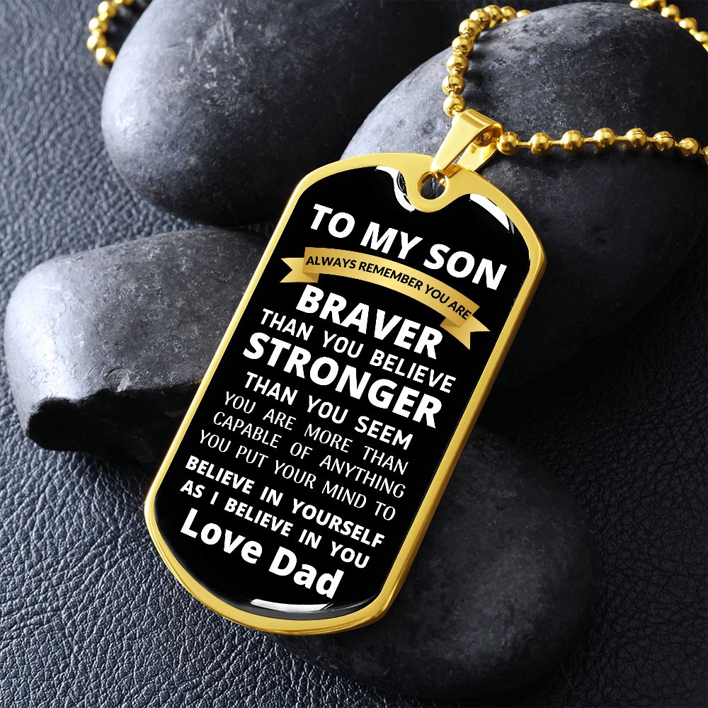 To My Son / Dog Tag