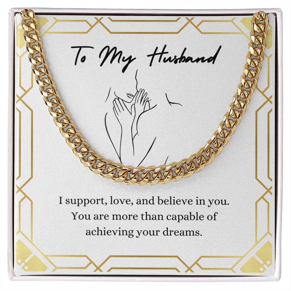 To My Husband / Cuban Link Chain