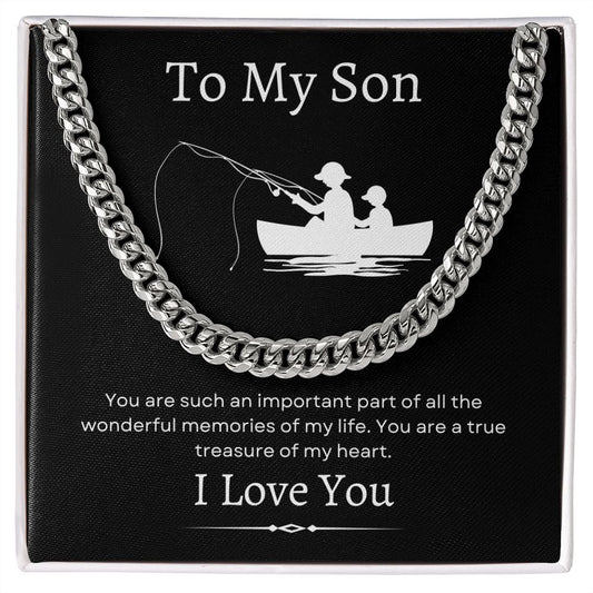 To My Son / Cuban Link Chain