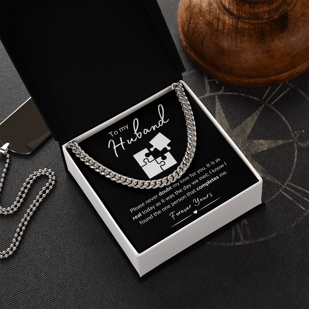 To My Husband / Cuban Link Chain