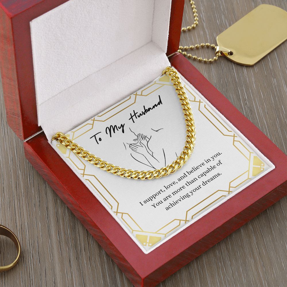 To My Husband / Cuban Link Chain