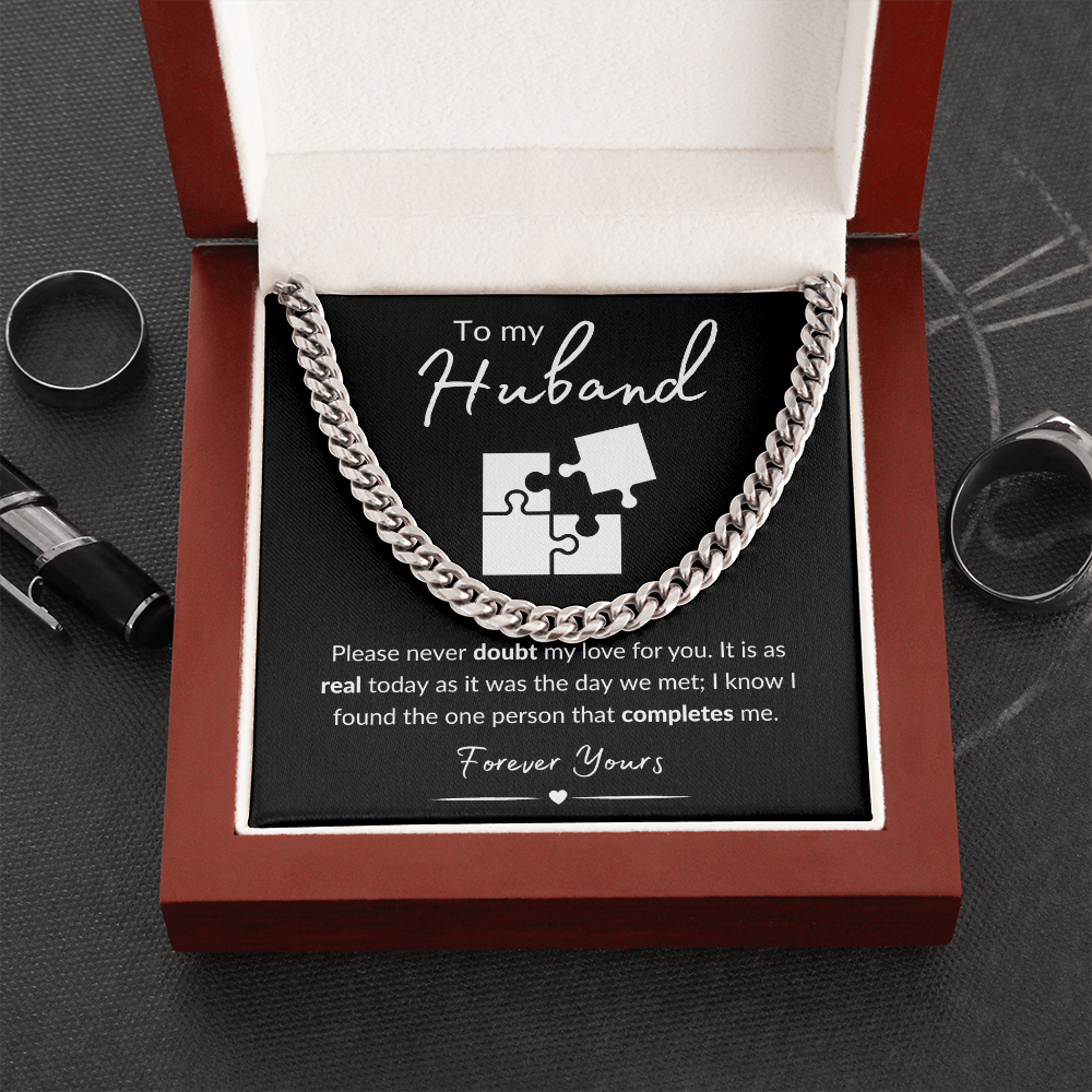 To My Husband / Cuban Link Chain