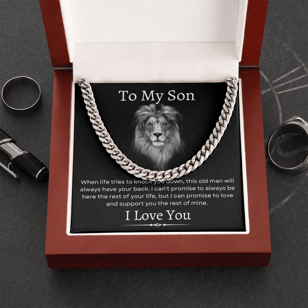 To My Son / Cuban Link Chain