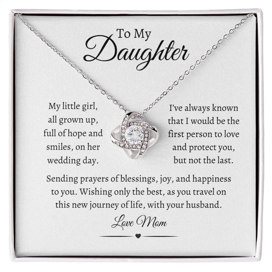 To My Daughter / Love Knot Necklace