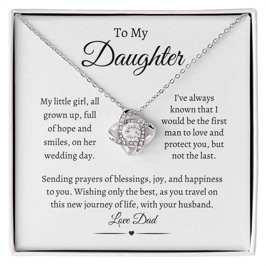 To My Daughter / Love Knot Necklace