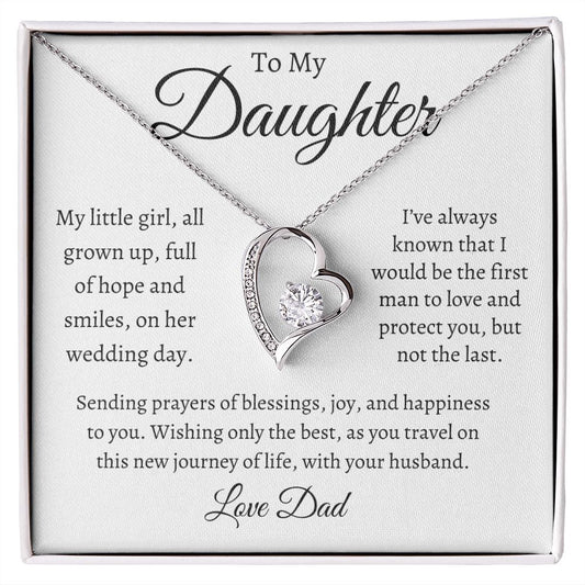 To My Daughter on Your Wedding Day / Forever Love Necklace