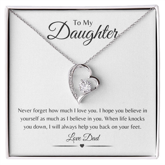 To My Daughter / Forever Love Necklace