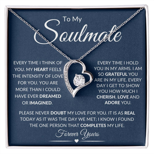 To My Soulmate / Forever Love Necklace