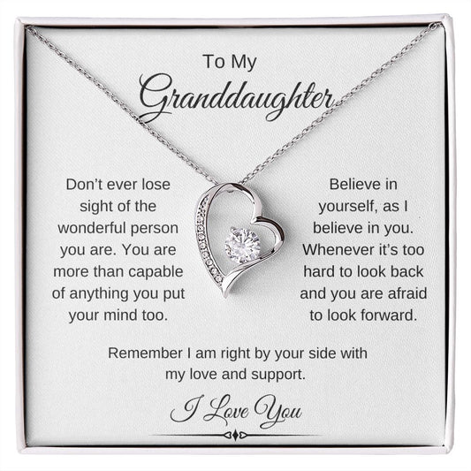 To My Granddaughter / Forever Love Necklace
