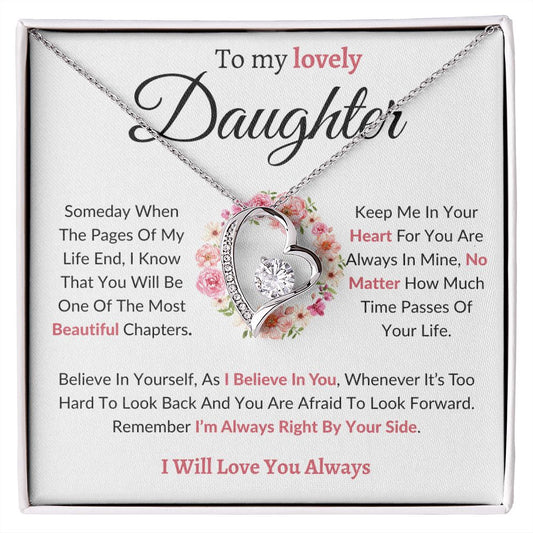 To My Lovely Daughter / Forever Love Necklace