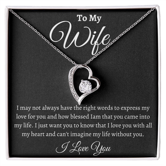 To My Wife / Forever Love Necklace
